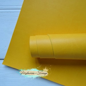 Переплетный кожзам "Вивелла" (Италия), цвет кукурузный, 5 х 6 см